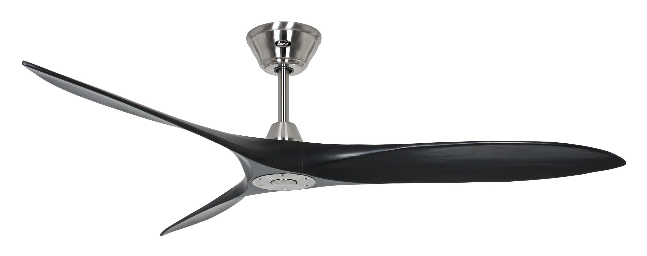 CasaFan Deckenventilator Eco Airscrew 152 BN-MS Chrom gebürstet - matt schwarz