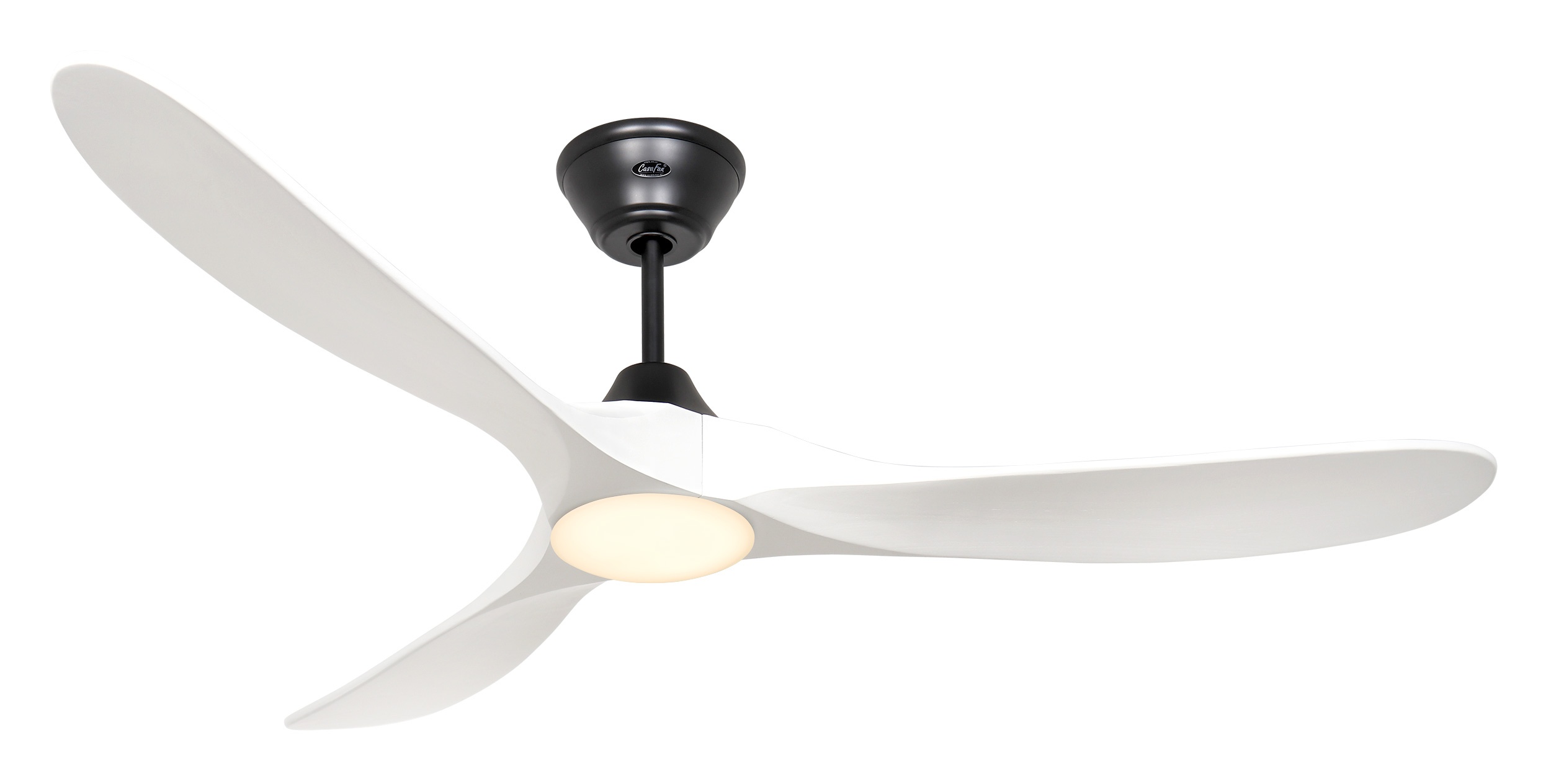 CasaFan Deckenventilator Eco Genuino-L 152 MS-MW matt schwarz - matt weiß mit Leuchte