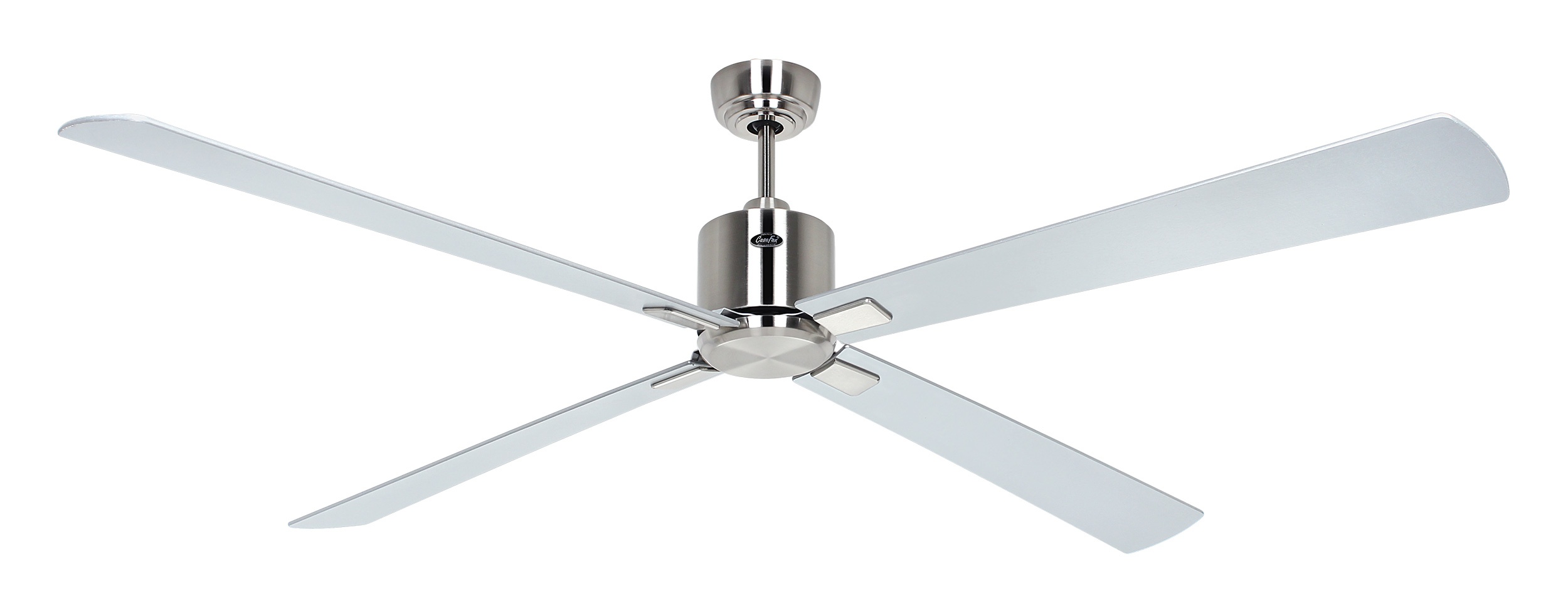 CasaFan Deckenventilator Eco Neo III 180 BN-WN/SI Chrom gebürstet - Wenge/silber Wifi/WLAN