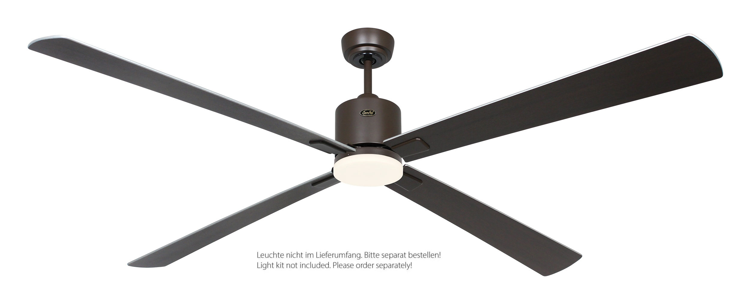 CasaFan Deckenventilator Eco Neo III 180 BZ-WN/SI bronze - Wenge/silber Wifi/WLAN optionale Leuchte EN5z