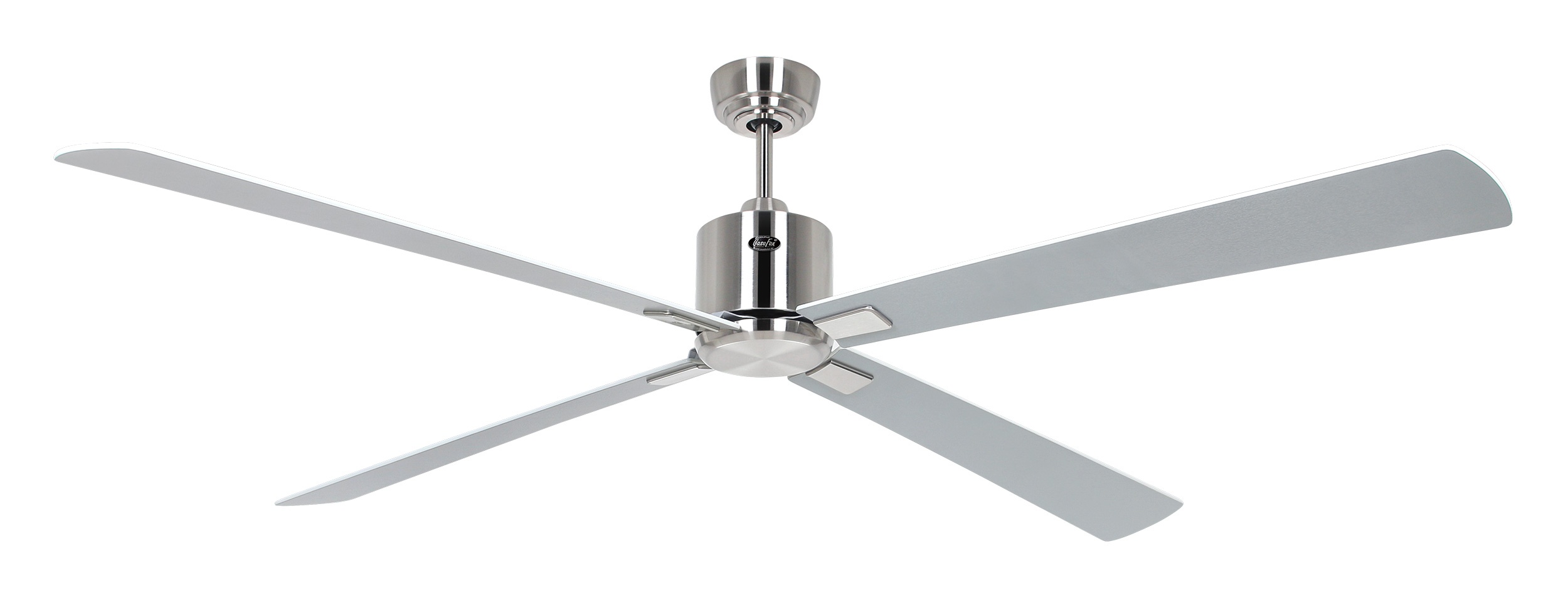 CasaFan Deckenventilator Eco Neo III 180 BN-WE/LG Chrom gebürstet - weiß/lichtgrau Wifi/WLAN