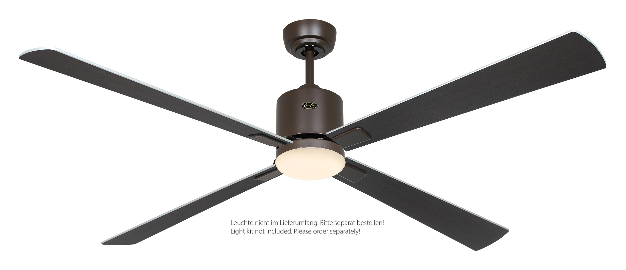 CasaFan Deckenventilator Eco Neo III 152 BZ-WN/SI bronze - Wenge/silber Wifi/WLAN optionale Leuchte EN5r