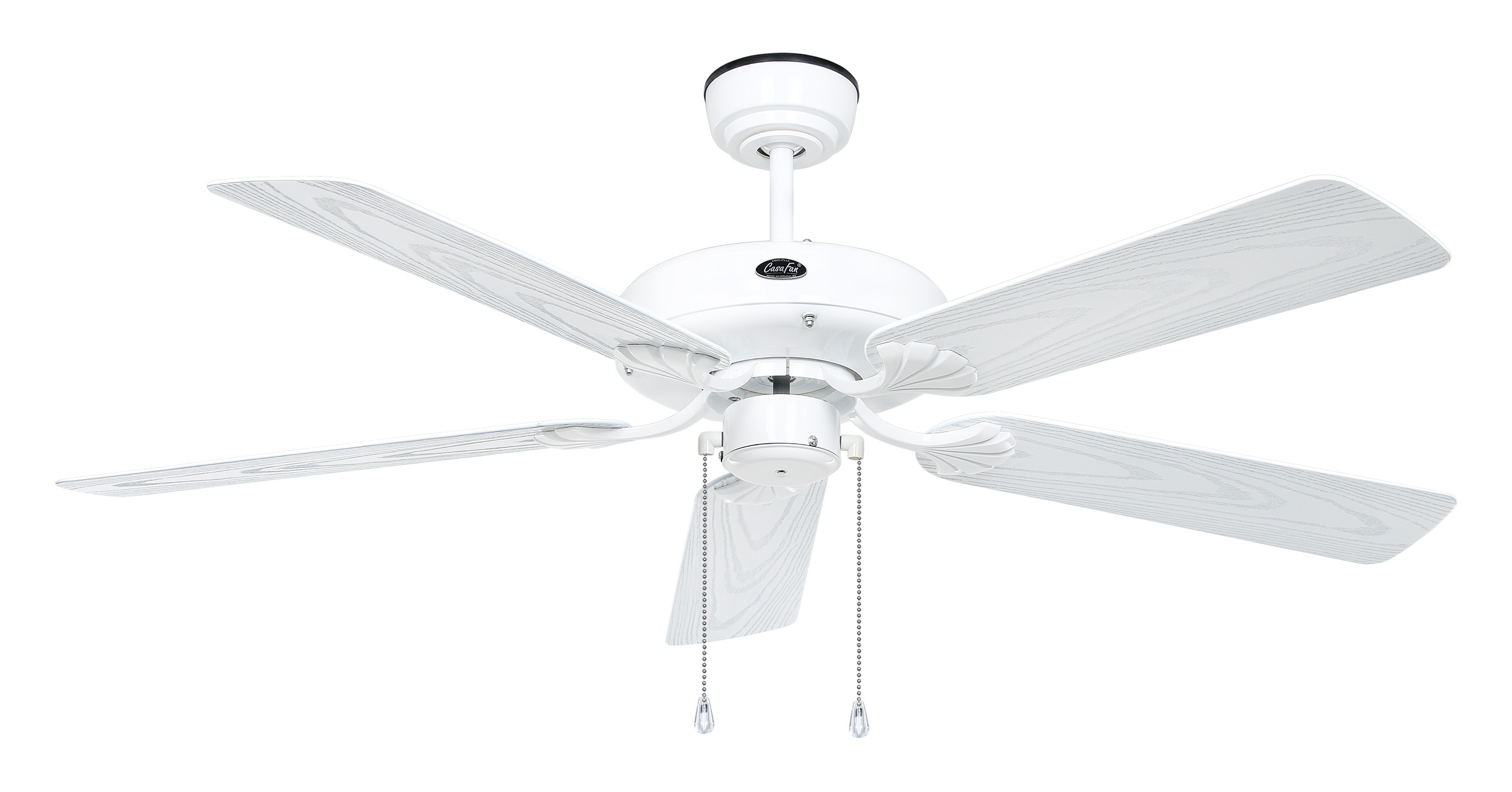 CasaFan Deckenventilator Outdoor Classic WE-EW weiß - Eiche weiß