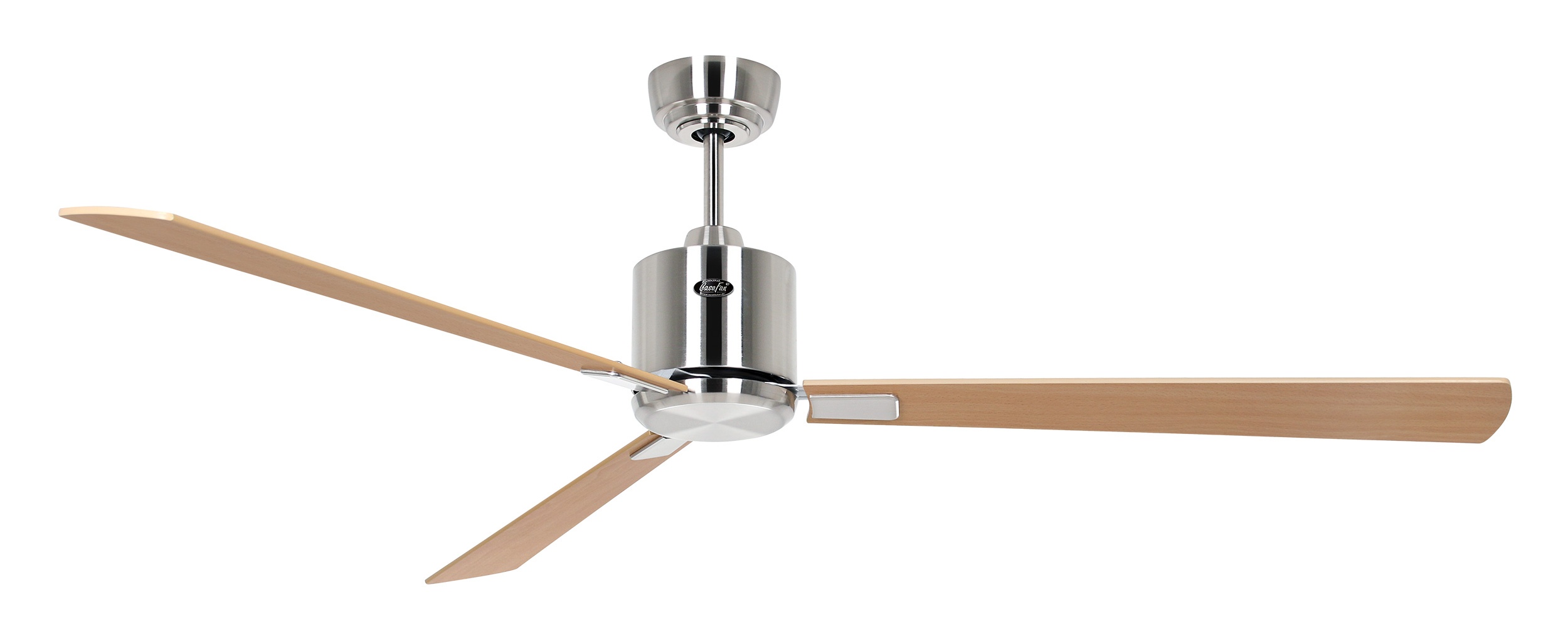 CasaFan Deckenventilator Eco Neo III 152 BN-AH/BU Chrom gebürstet - Ahorn/Buche Wifi/WLAN